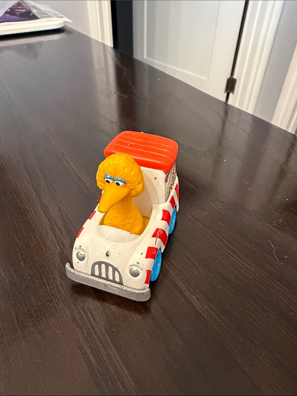 Sesame Street Big Bird Pull-Back Race Car Toy - Yellow & White